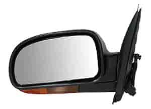 LH DOOR MIRROR PWR HTD TEXT BLK MAN FLDG W/ HIDDEN ILLUM SIGNAL W/O MEM TRA ILBLAZER/ENVOY/BRAVADA 02-03 W/AMBER LENS