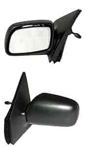 LH DOOR MIRROR MAN REM W/LEVER NON-HTD SMOOTH BLK ECHO CPE/SDN 00-05