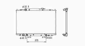 RADIATOR 1 ROW W/ OR W/O AIR W/ OR W/O HDC ODYSSEY 05-10