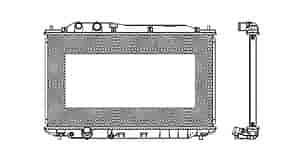 RADIATOR 1 ROW W/ OR W/O AIR/HDC 1.8L A/MT CIVIC CPE EXC SI 06-10