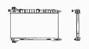 RADIATOR 1 ROW W/ OR W/O AIR 3.9 V6 5.2/5.9 V8 DAKOTA/DURANGO 97-99