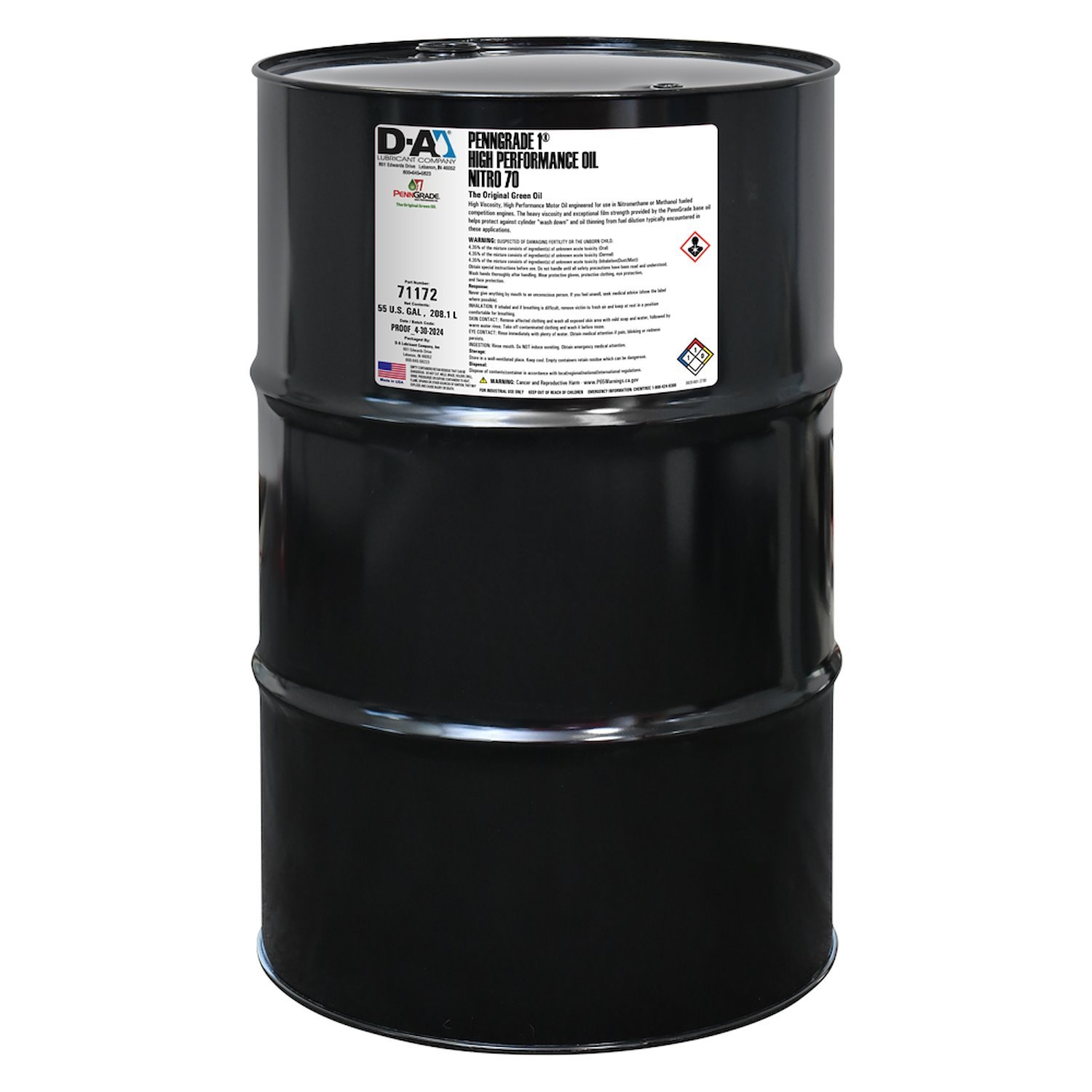 71172 High Performance Motor Oil Nitro 70 - 55 Gallon Drum