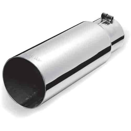 Stainless Steel Straight Cut Exhaust Tip Inlet: 2.75