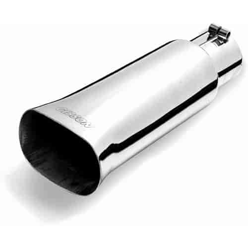 Stainless Steel Rectangular Exhaust Tip Inlet: 2.75"