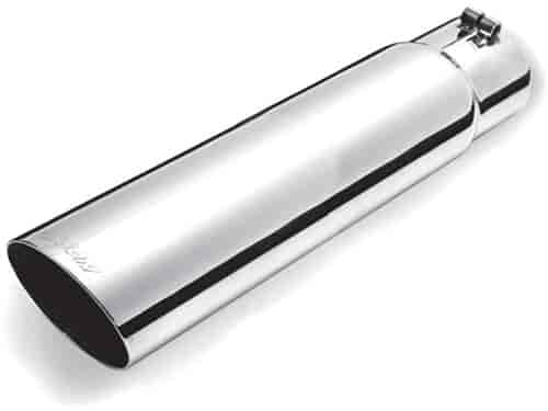 Stainless Steel Slash Cut Exhaust Tip Inlet: 5"