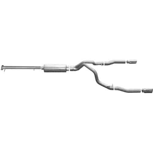 Split Rear Cat-Back Exhaust 11-12 GM Silverado/Sierra 2500HD/3500HD