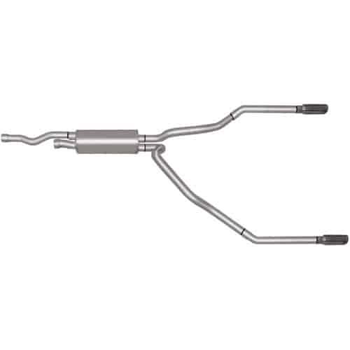 Split Rear Cat-Back Exhaust 99-01 GM Silverado/Sierra 2500/3500