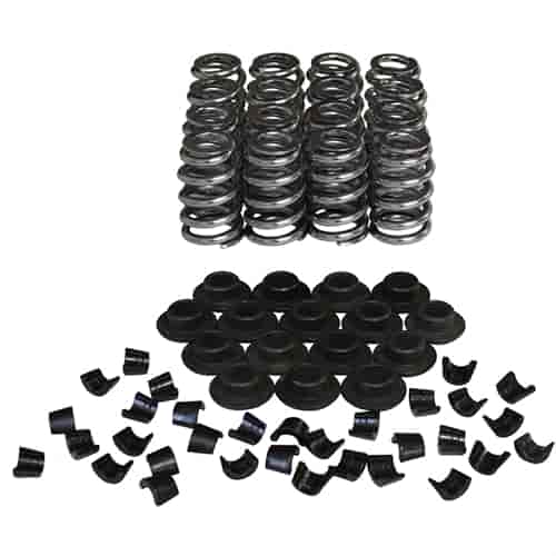 Electro Polished Ovate Beehive Valve Spring & Retainer Kit 1.280 in. OD
