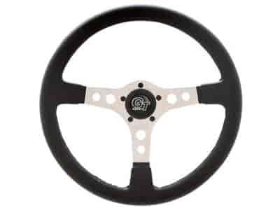 Formula GT 14" Steering Wheel Silver spokes, 3-1/2" dish