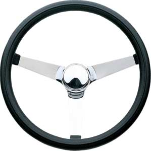 Black Foam Grip Steering Wheel 13-1/2" Diameter