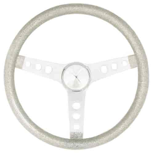 Metal Flake Steering Wheel Silver Metal Flake Vinyl Grip