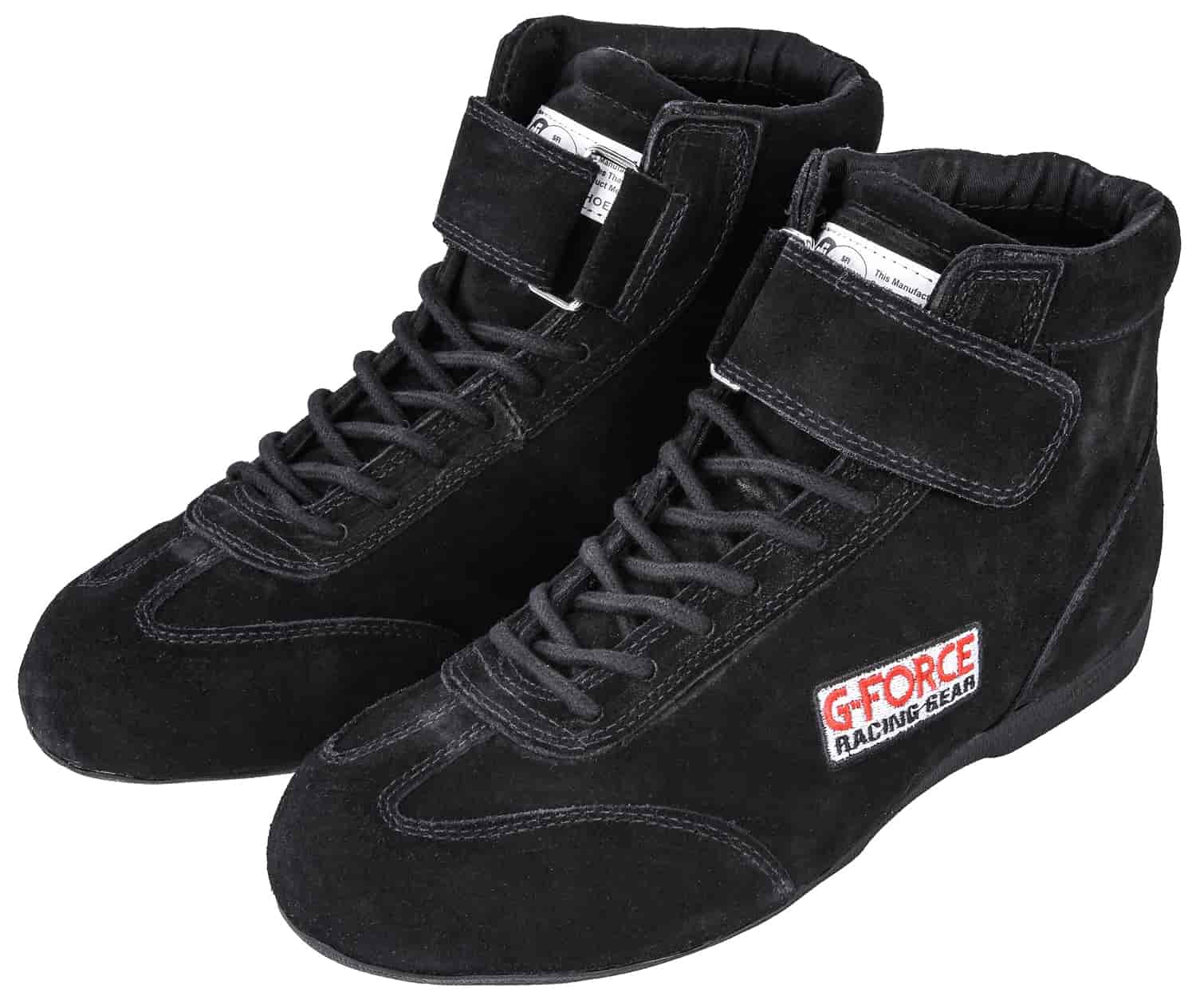 G-FORCE 0235100BK: GF235 RaceGrip Mid-Top Racing Shoes Black | JEGS