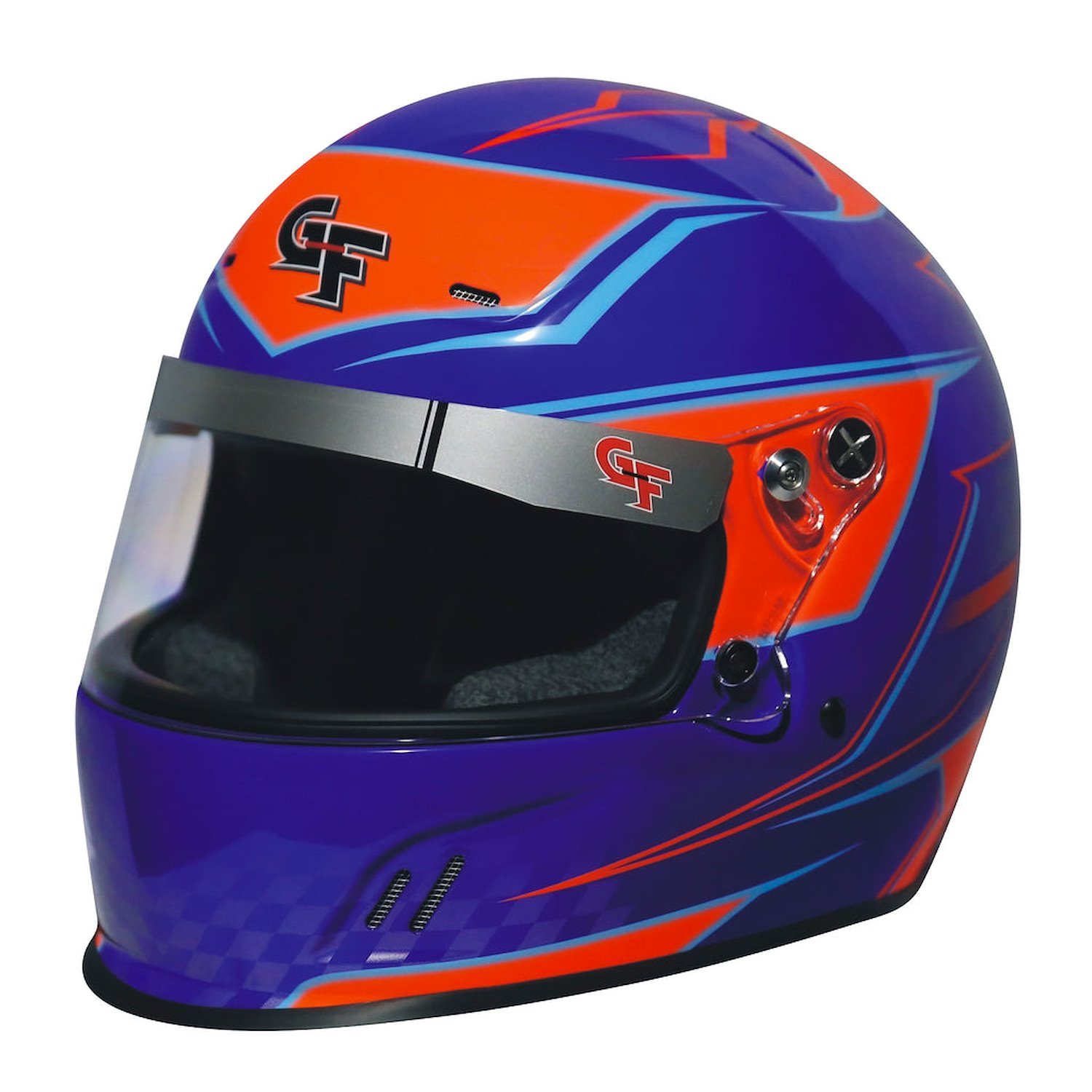 13402MEDBU Helmet, CMR Graphics, Medium, Blue/Orange