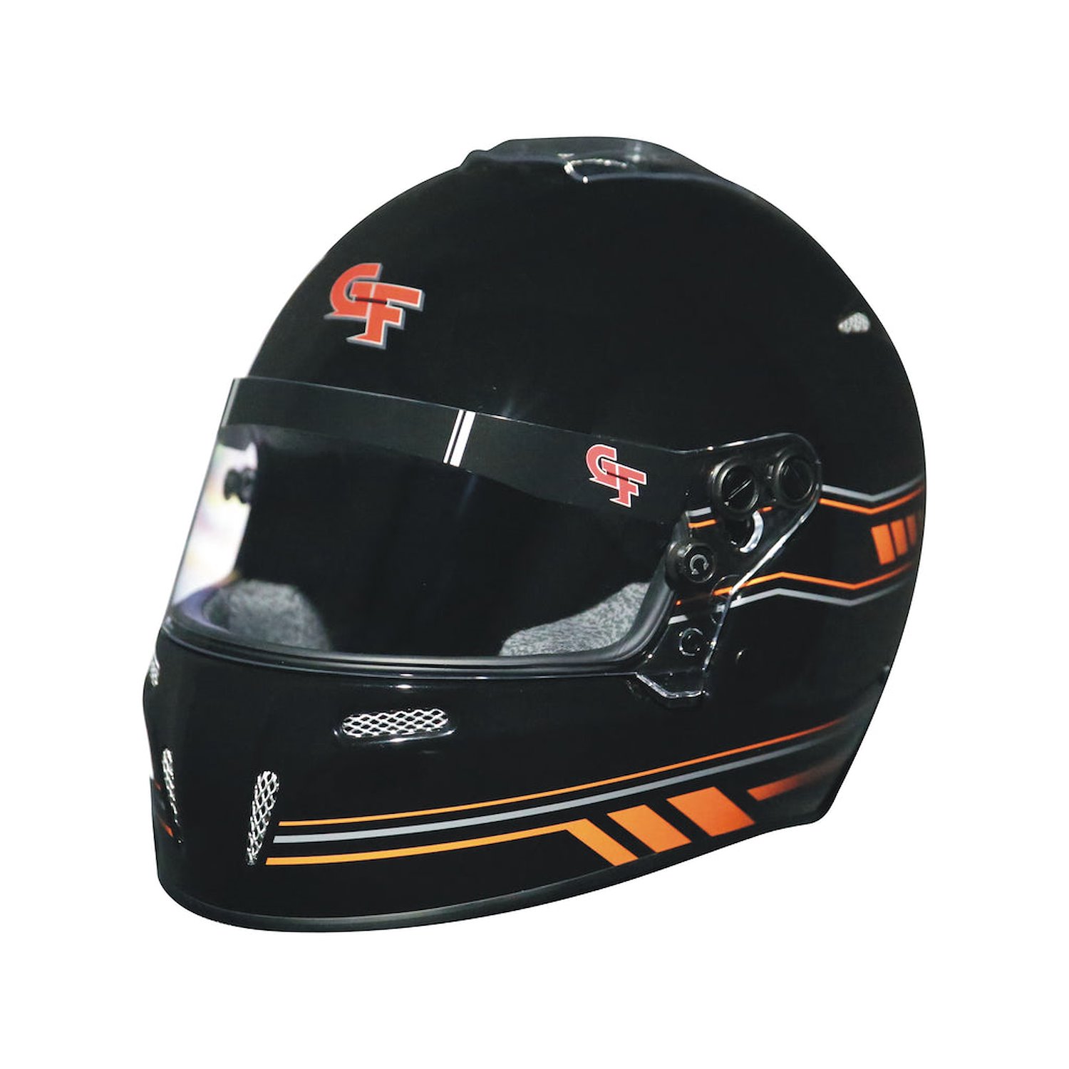 14102LRGB2 Helmet, Nighthawk Graphics SA2020, Large, Black/Orange