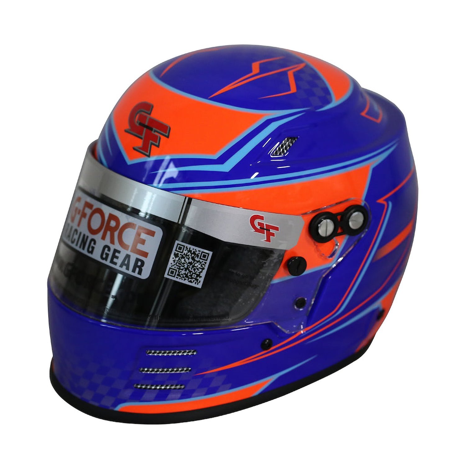 3420BU Helmet, Rookie Graphics SFI, One Size, Blue/Orange