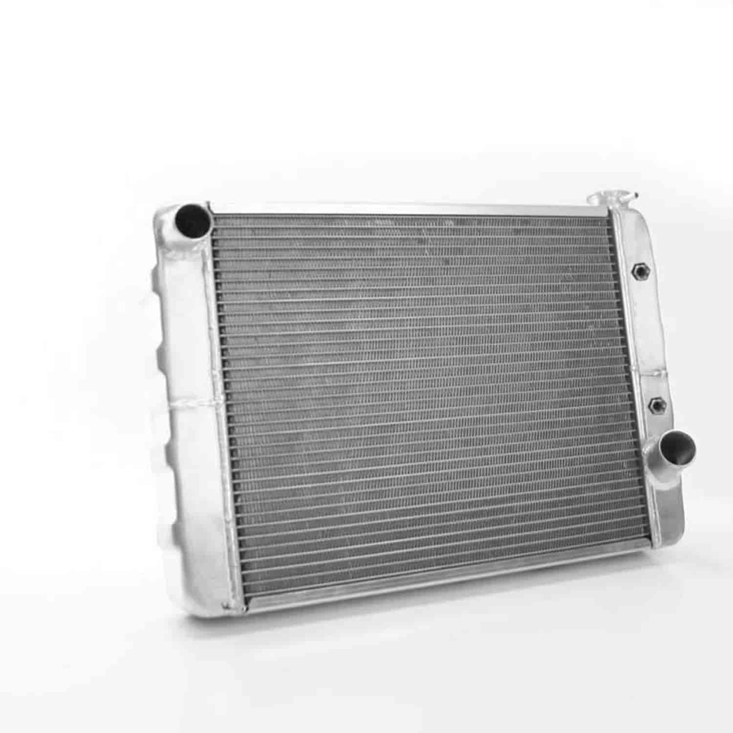 ClassicCool Universal Fit Radiator Single Pass Crossflow Design 24" x 15.50" with Transmission Cooler