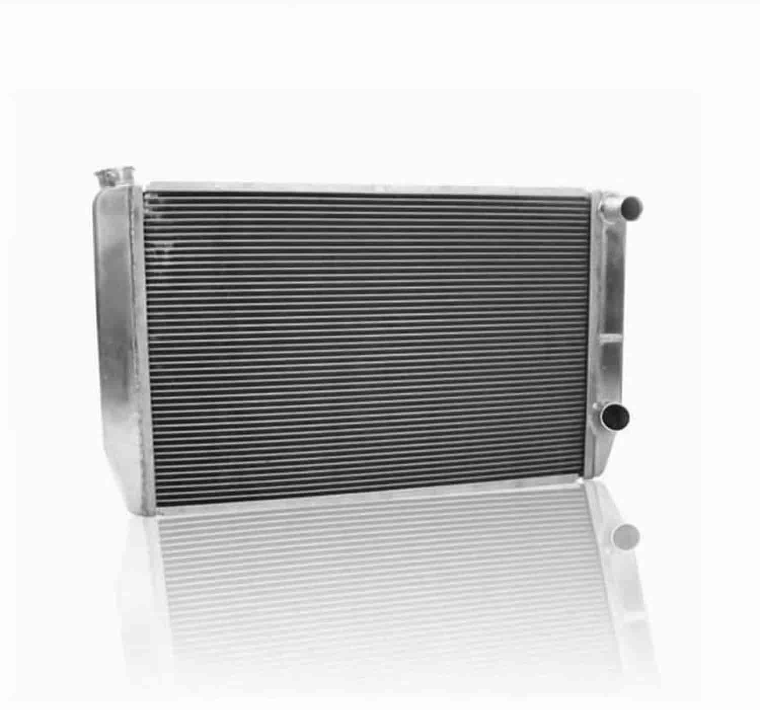 ClassicCool Universal Fit Radiator Dual Pass Crossflow Design 27.50" x 15.50" with Straight Outlet