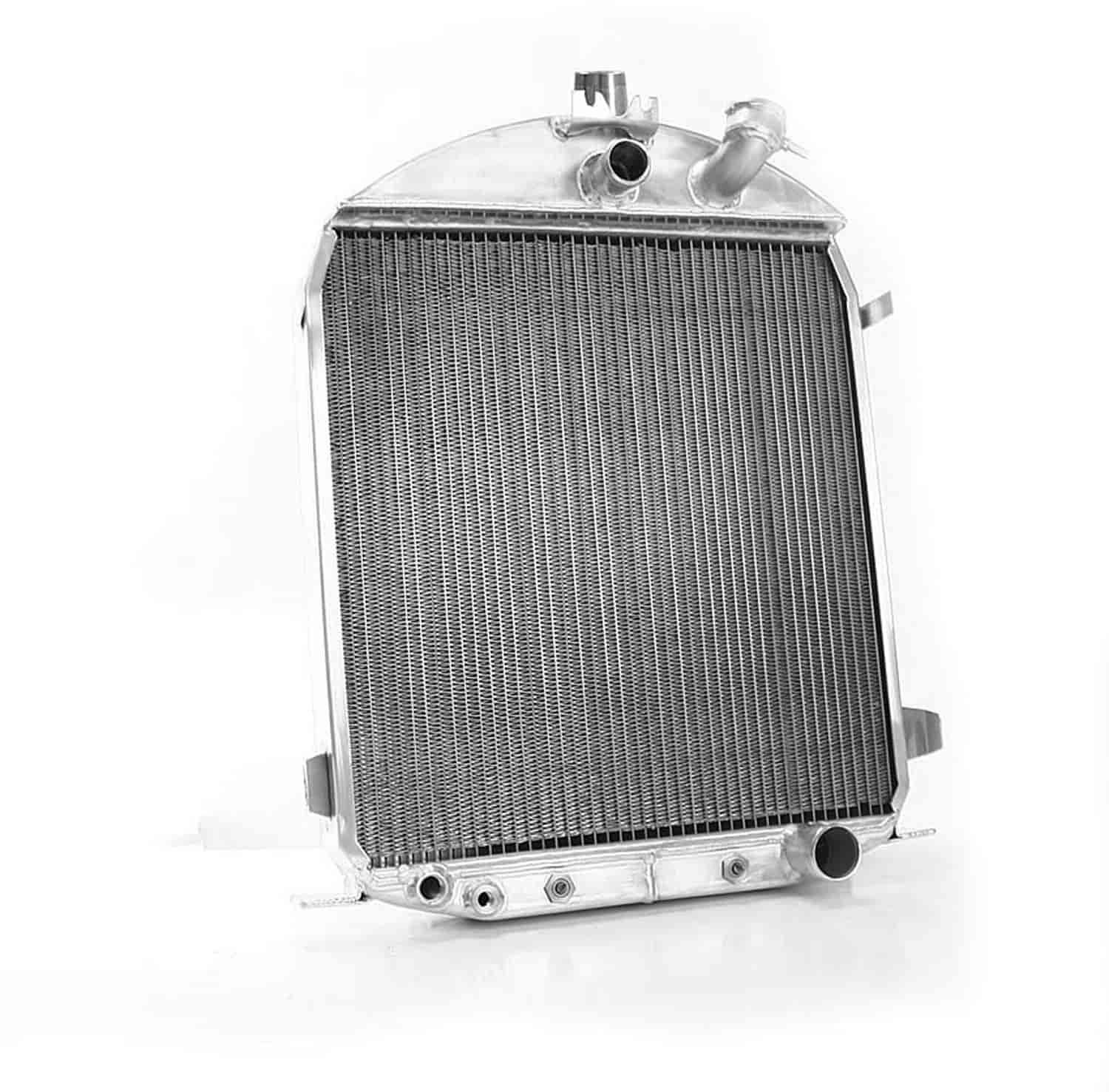 ExactFit Radiator for 1928-1929 Model A with Early GM Engine; Dummy Filler Neck & Hood Rod Options