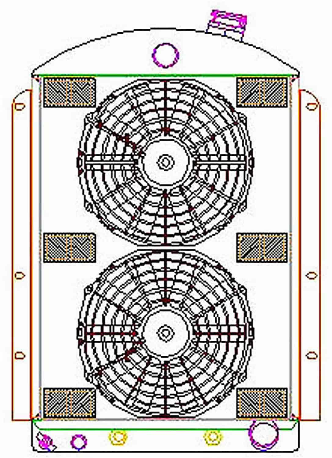 ExactFit Radiator ComboUnit for 1937 Chevrolet Car