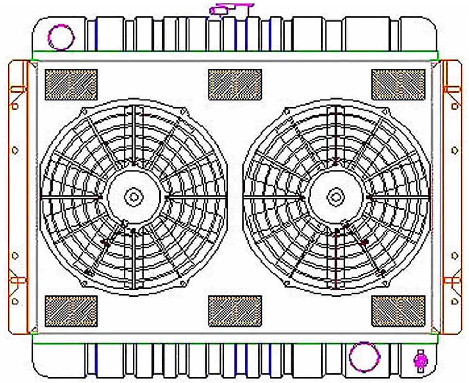 ExactFit Radiator ComboUnit for 1966-1968 Belair/Biscayne/Caprice/Impala