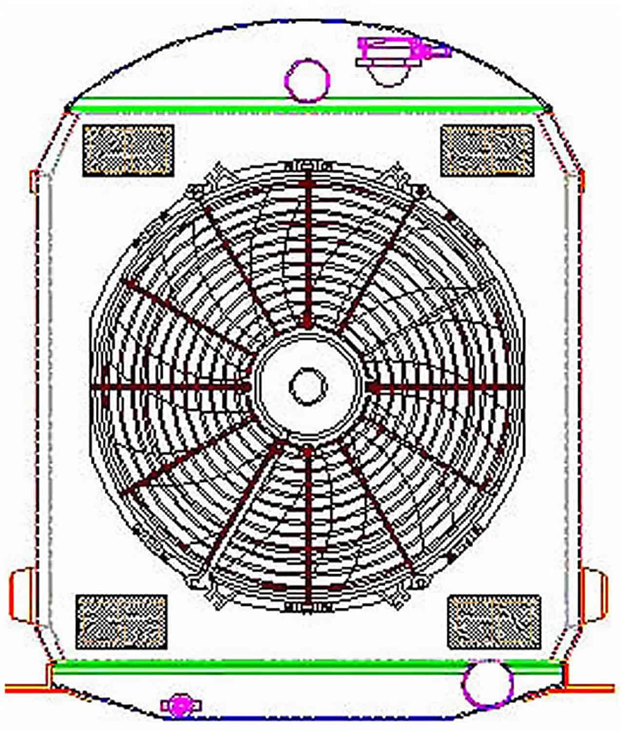 ExactFit Radiator ComboUnit for 1928-1929 Model A with Early GM Engine