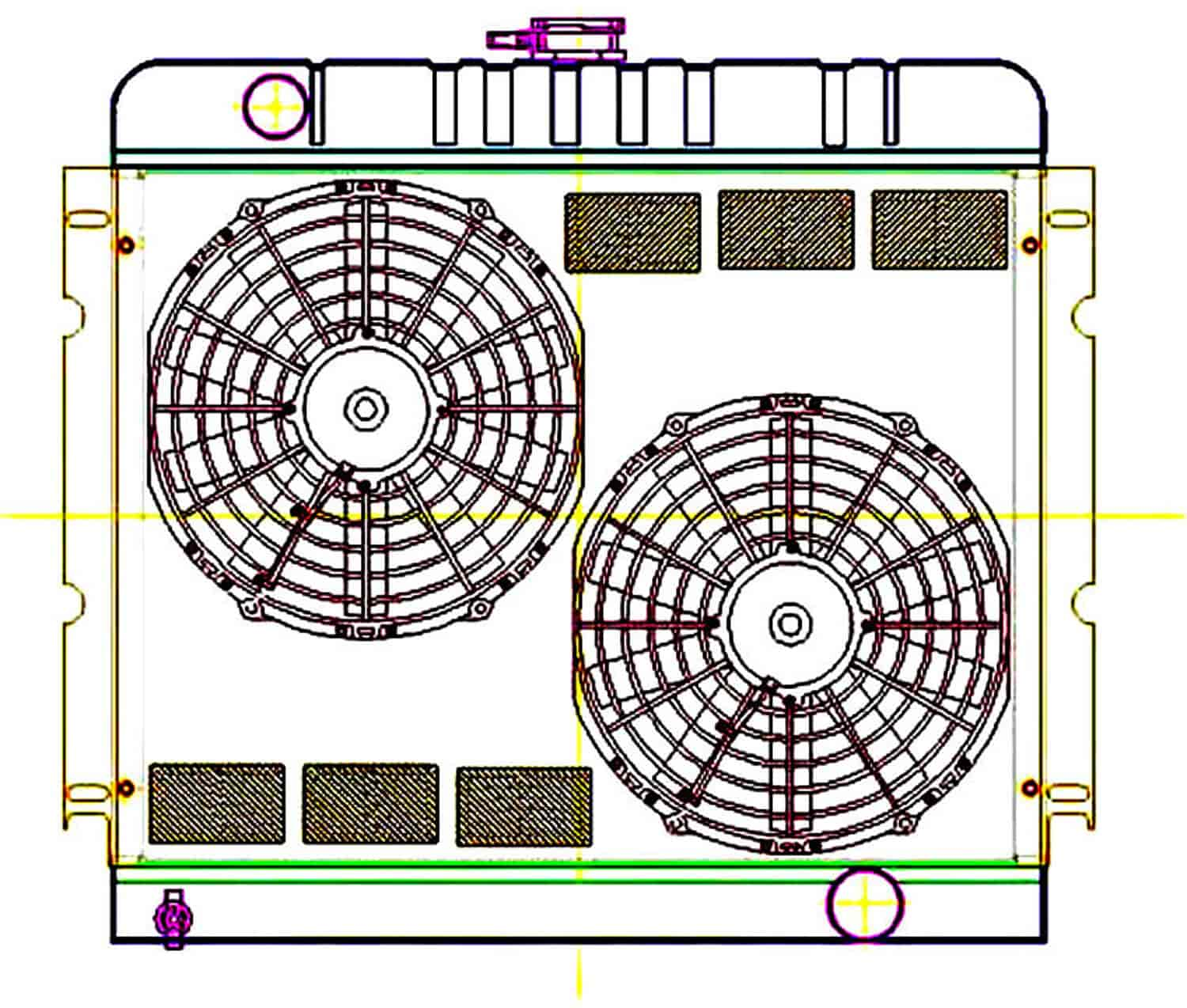 ExactFit Radiator ComboUnit for 1970-1973 Chrysler A Body