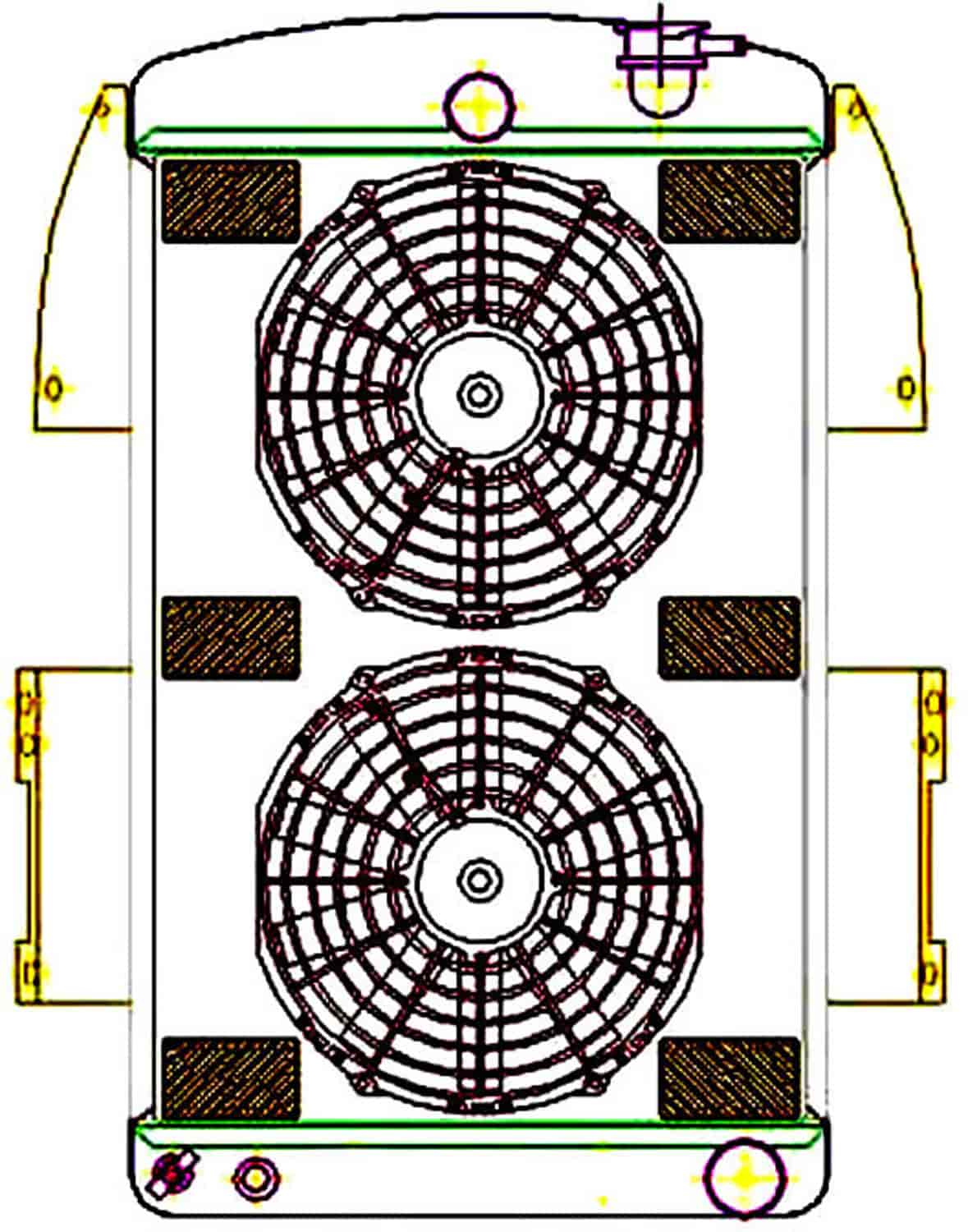 ExactFit Radiator ComboUnit for 1934-1936 Chevy/GMC Pickup Truck