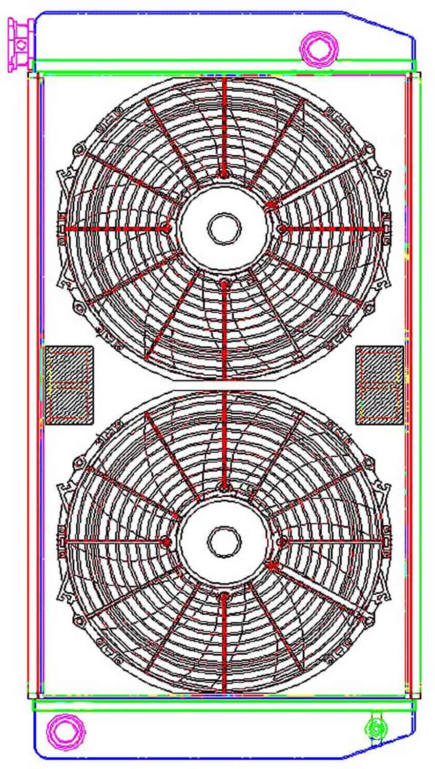 MegaCool ComboUnit Universal Fit Radiator and Fan Single