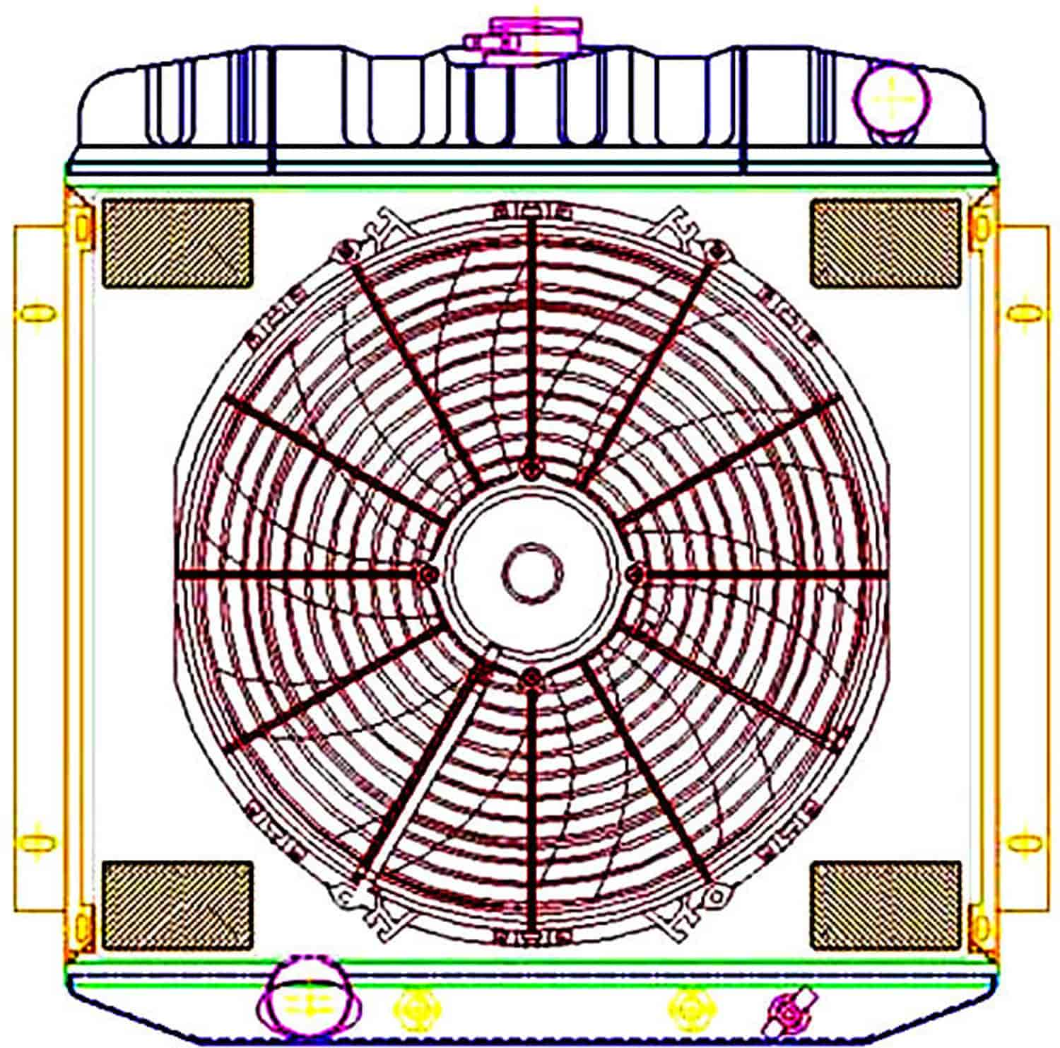 ExactFit Radiator ComboUnit for 1962-1968 Fairlane, Falcon,