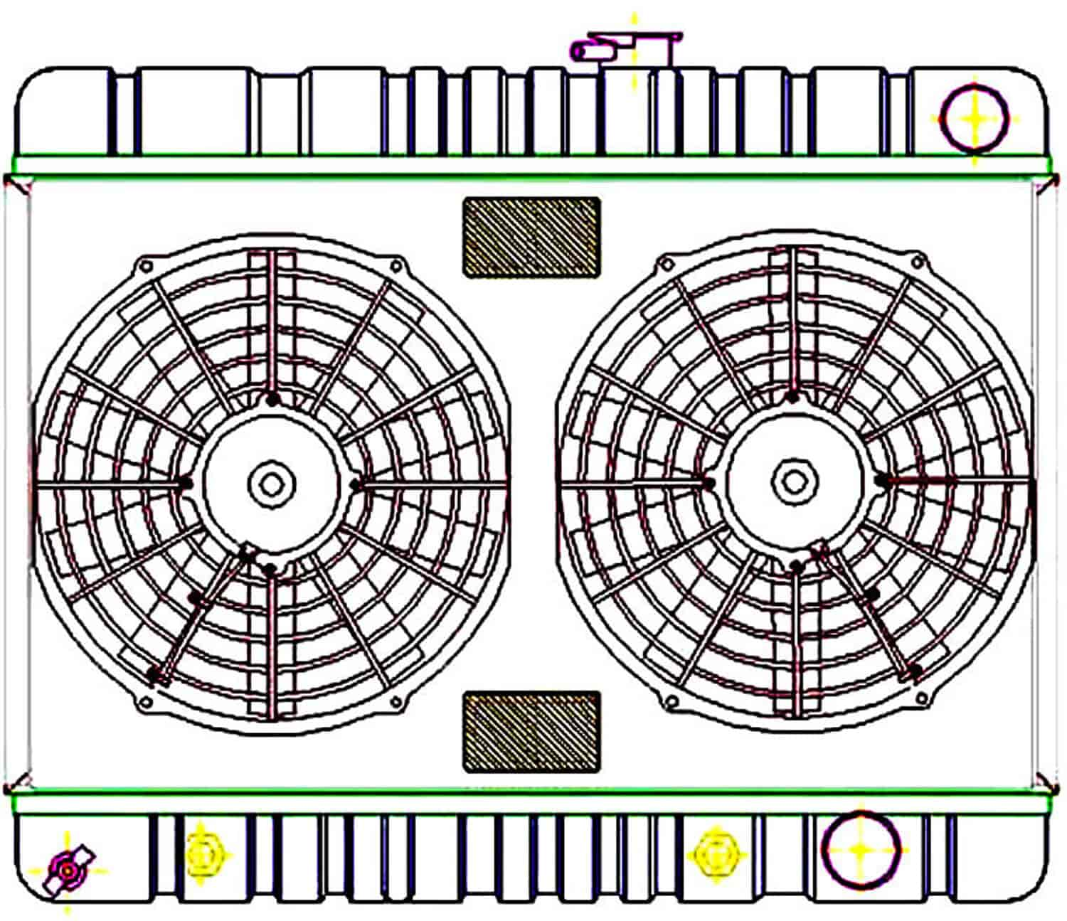 ExactFit Radiator ComboUnit for 1964-1965 GTO/Lemans/Tempest with