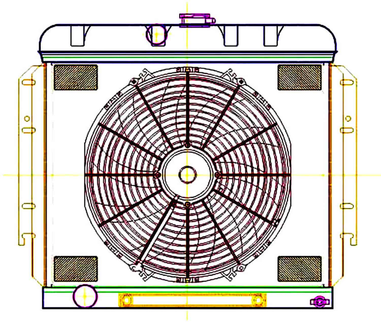 ExactFit Radiator ComboUnit for 1964-1966 Chrysler A Body Barracuda