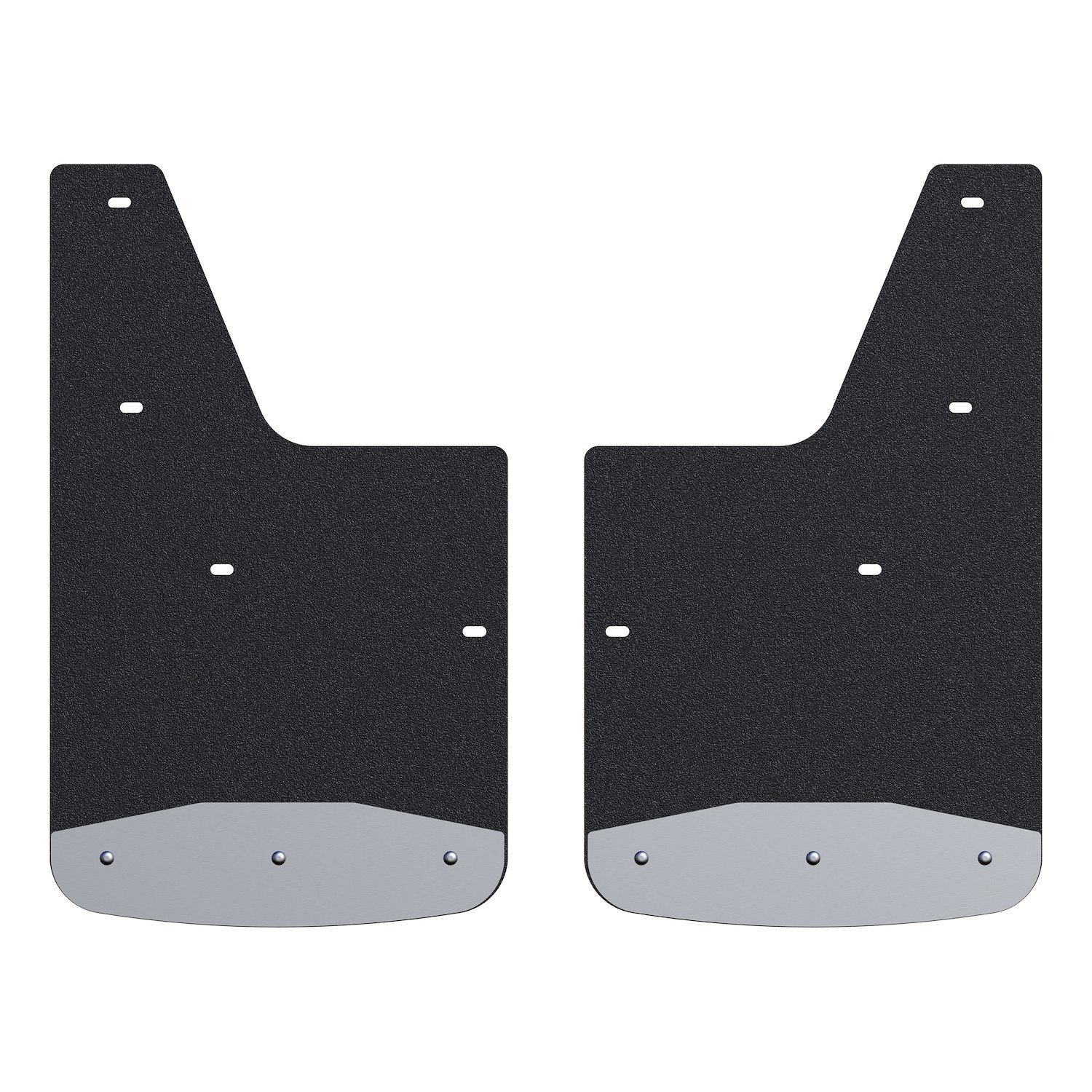 251441 Front 12 in. x 20 in. Rubber Mud Guards Fits Select Chevrolet Silverado 1500
