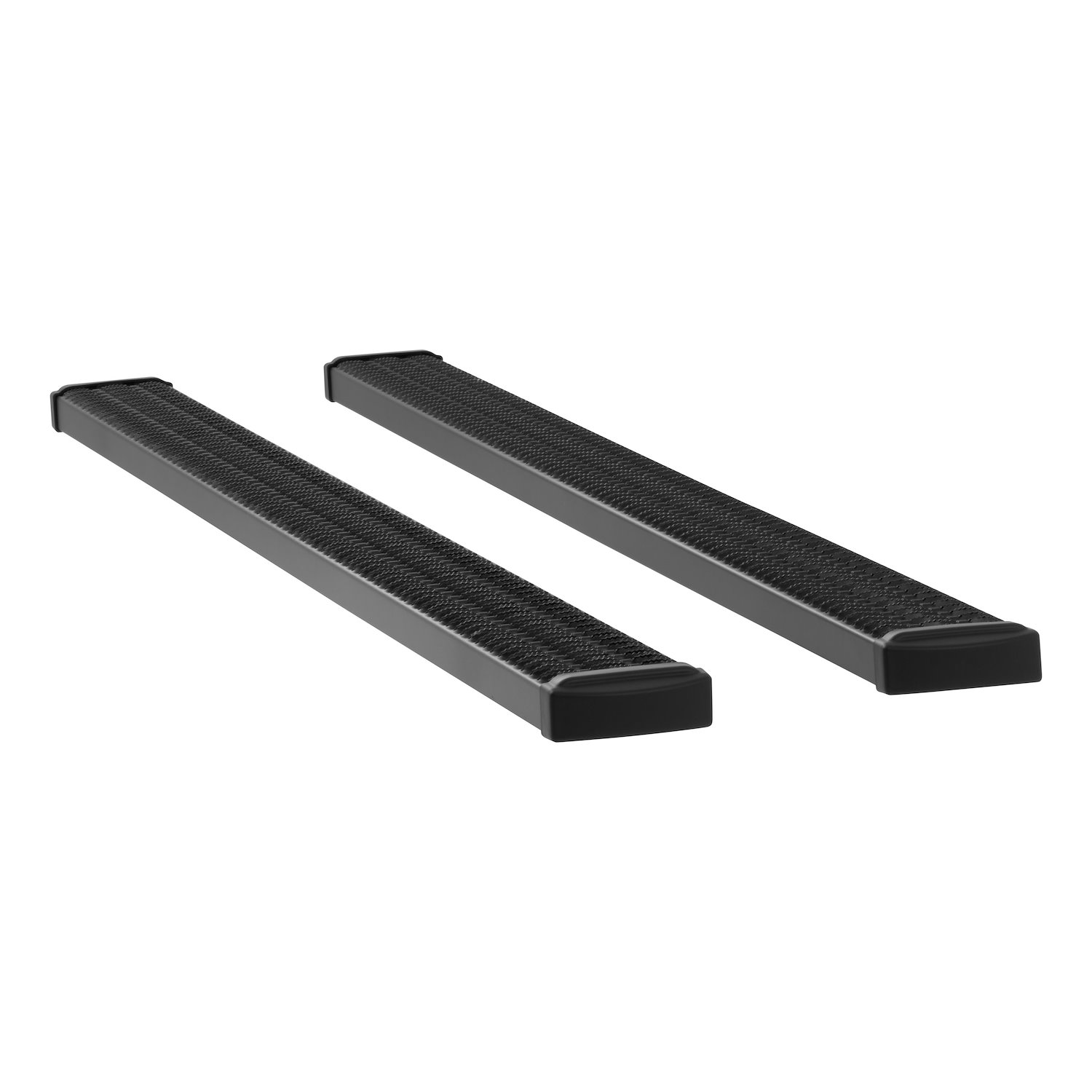 415098-570125 Grip Step 7 in. x 98 in. Black Aluminum Running Boards Fits Select Ford E-Series