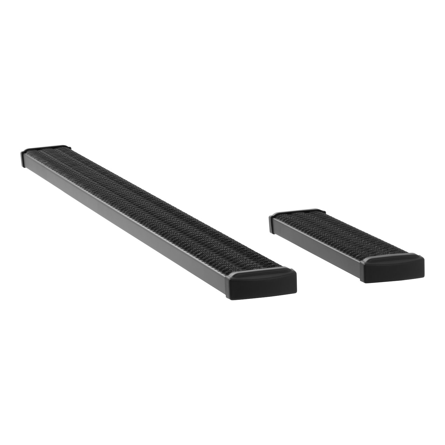 415100-401724 Grip Step 7 in. x 36 in., 100 in. Black Aluminum Running Boards Fits Select Ford Transit