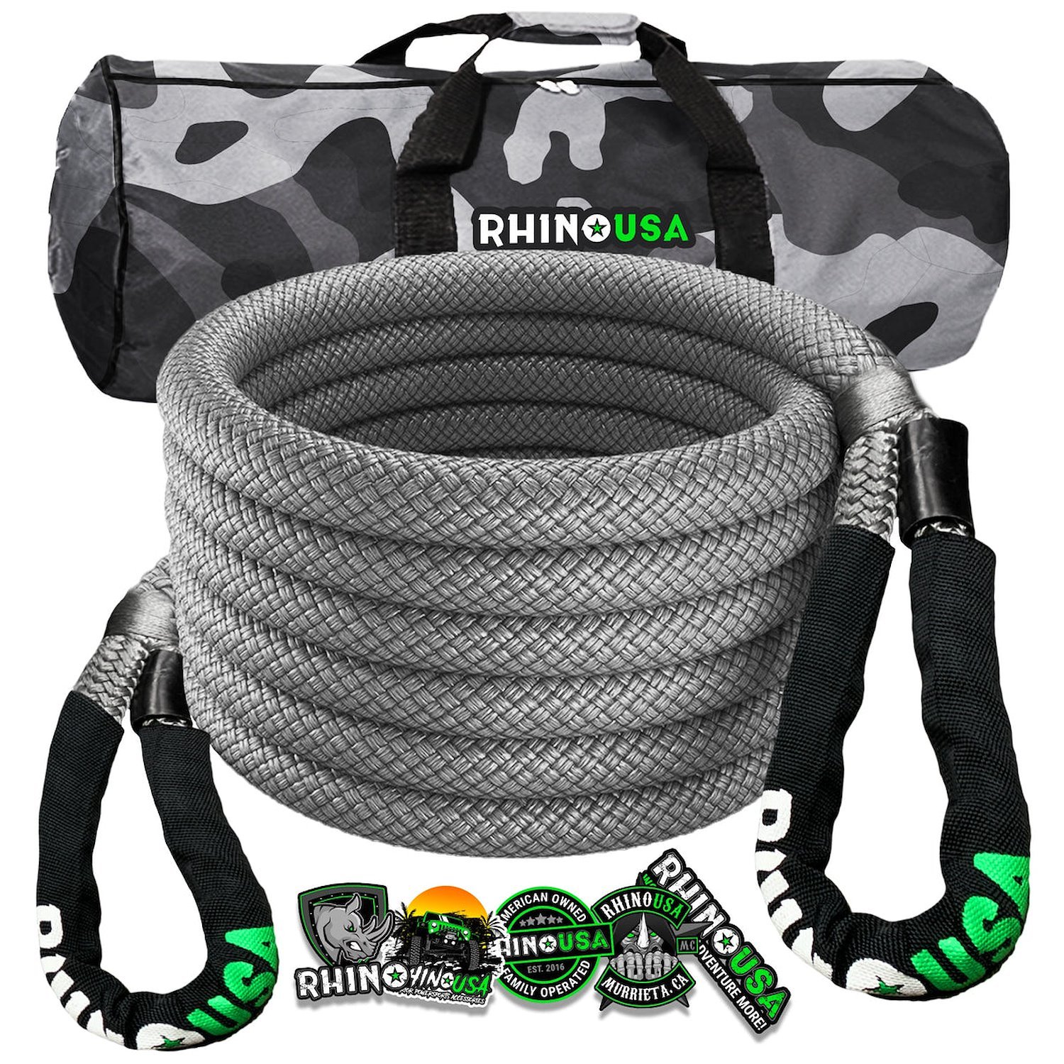 KROPE-1X30-GRY Kinetic Energy Recovery Rope [1 in. x 30 ft., Gray]