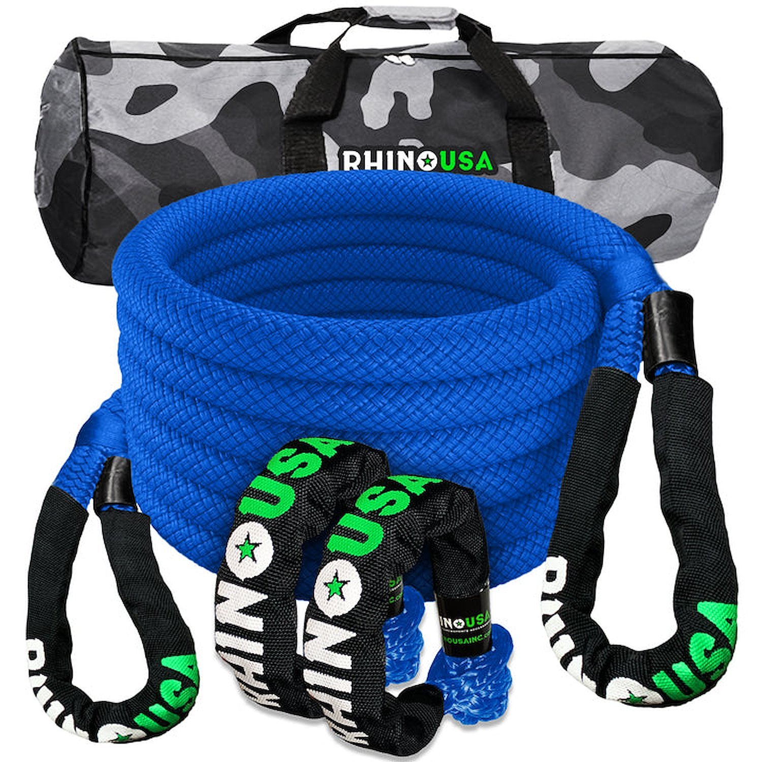 RG-KRKIT78X30-BLU Kinetic Rope Recovery Kit W/Soft Shackles [7/8 in. x 30 ft., Blue]