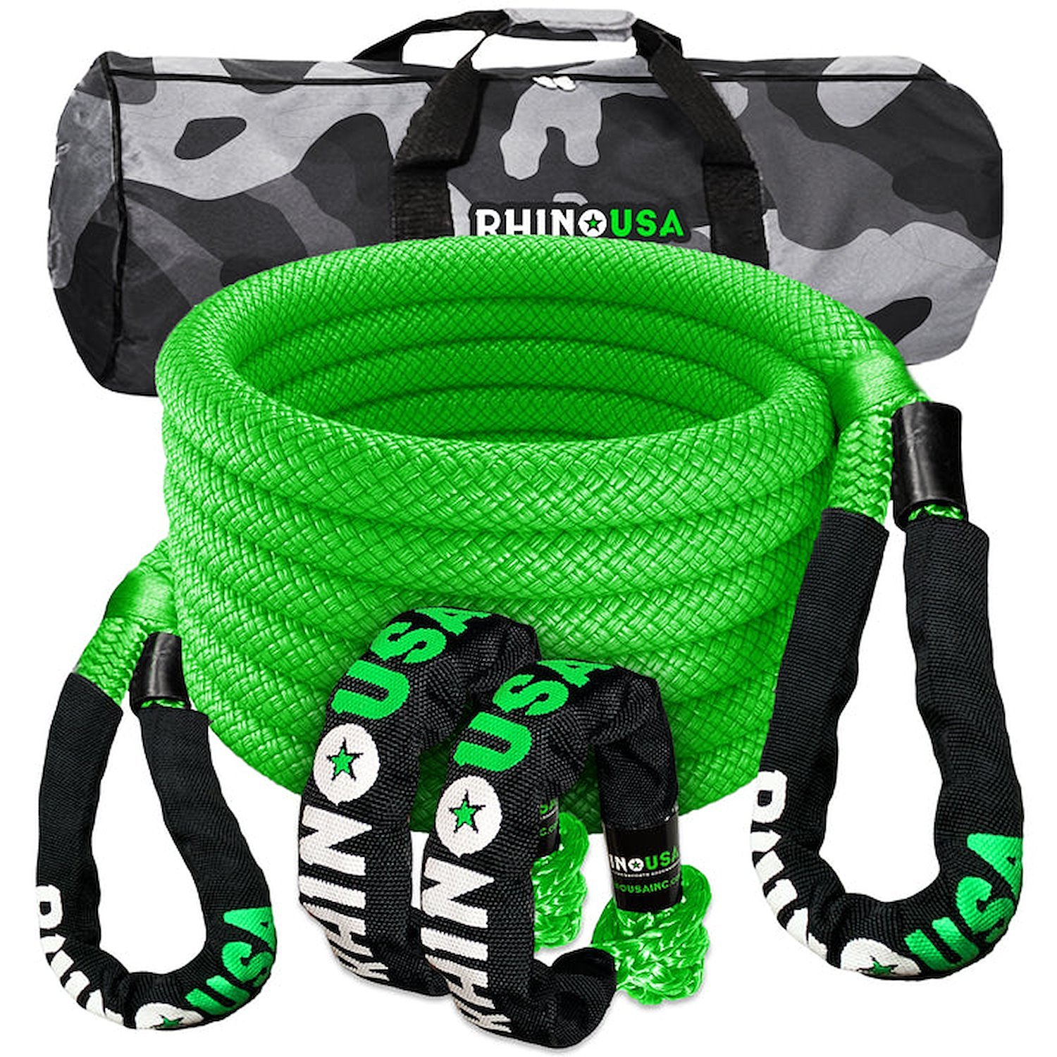 RG-KRKIT78X30-GRN Kinetic Rope Recovery Kit W/Soft Shackles [7/8 in. x 30 ft., Green]