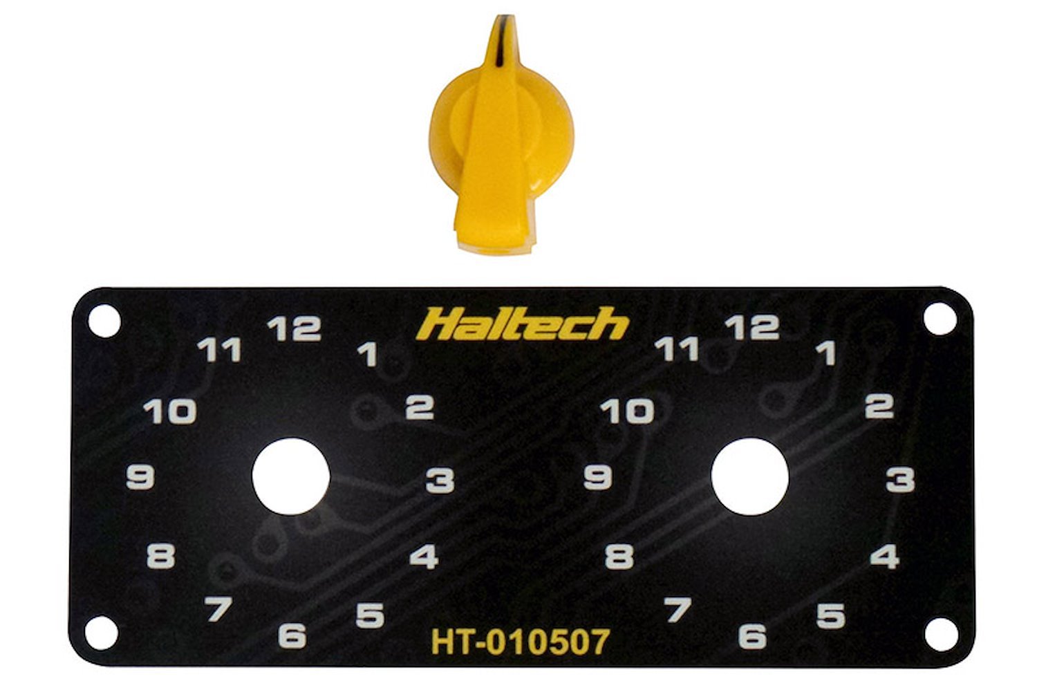 HT-010507 Dual Switch Panel Only, Includes Yellow Knob