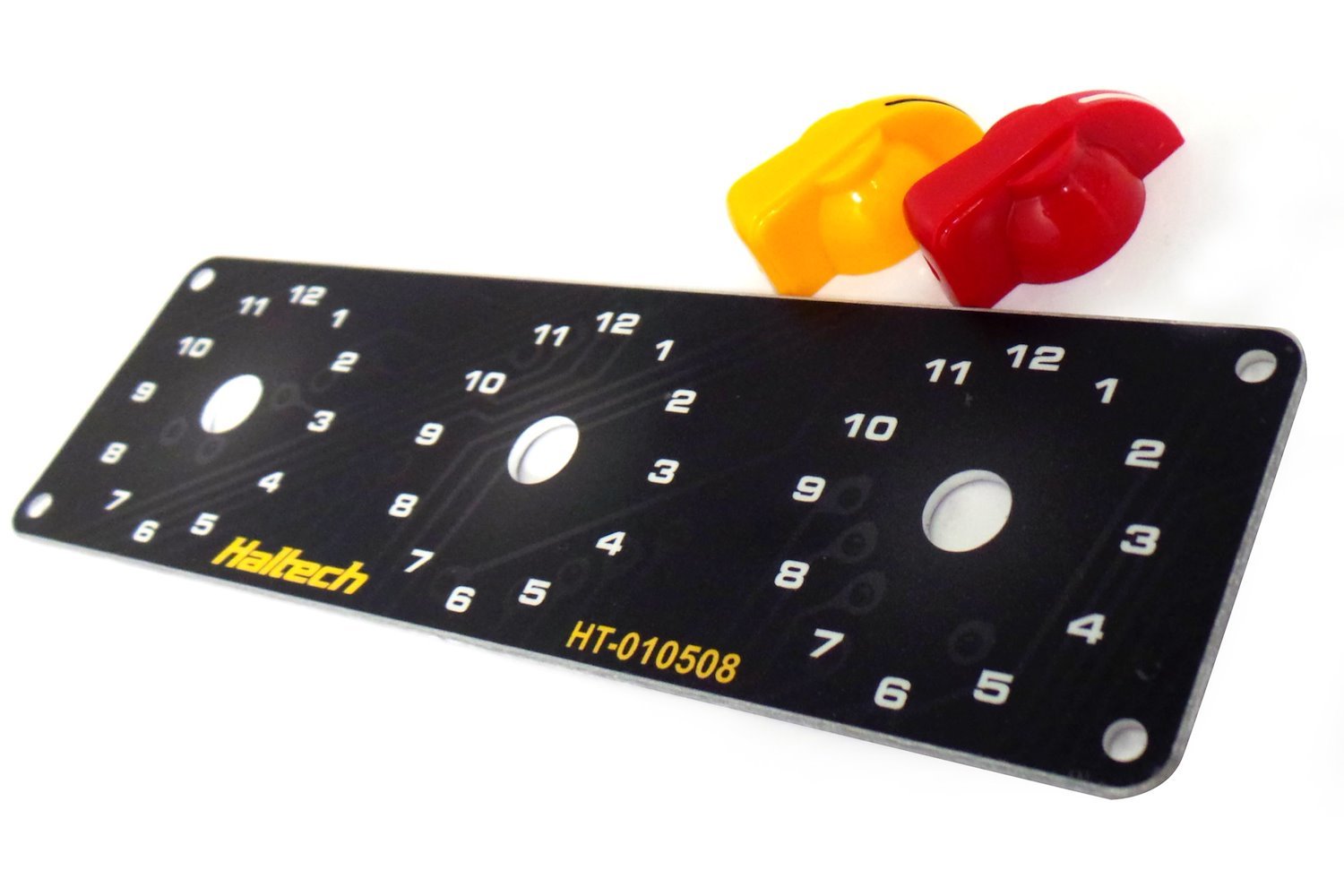 HT-010510 Triple Switch Panel Kit, Includes Yellow & Red Knobs