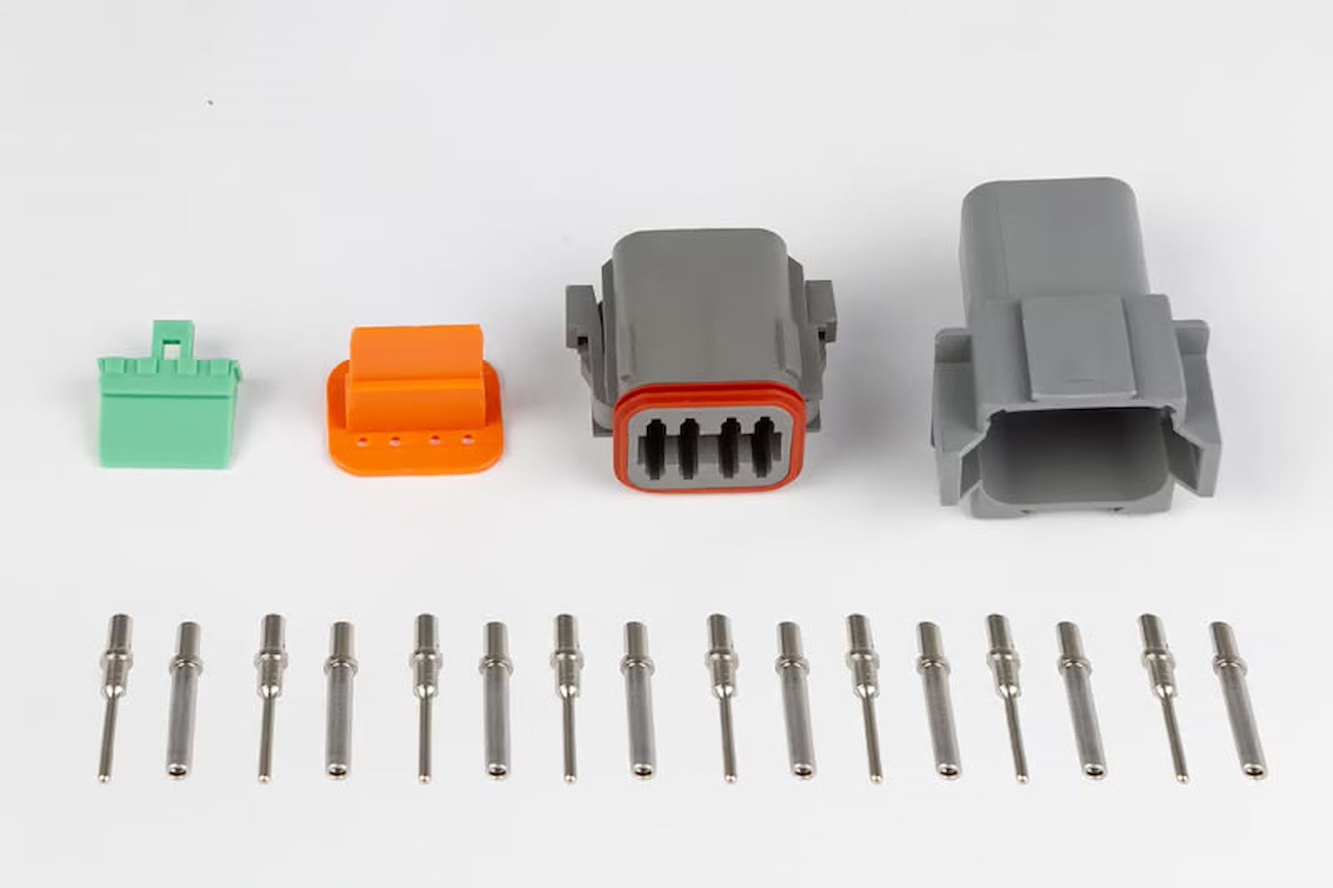 HT-031116 Plug &-Pins Only, Set of Deutsch DT-8 Conn (DT06-8S + DT04-8P), 13 Amp