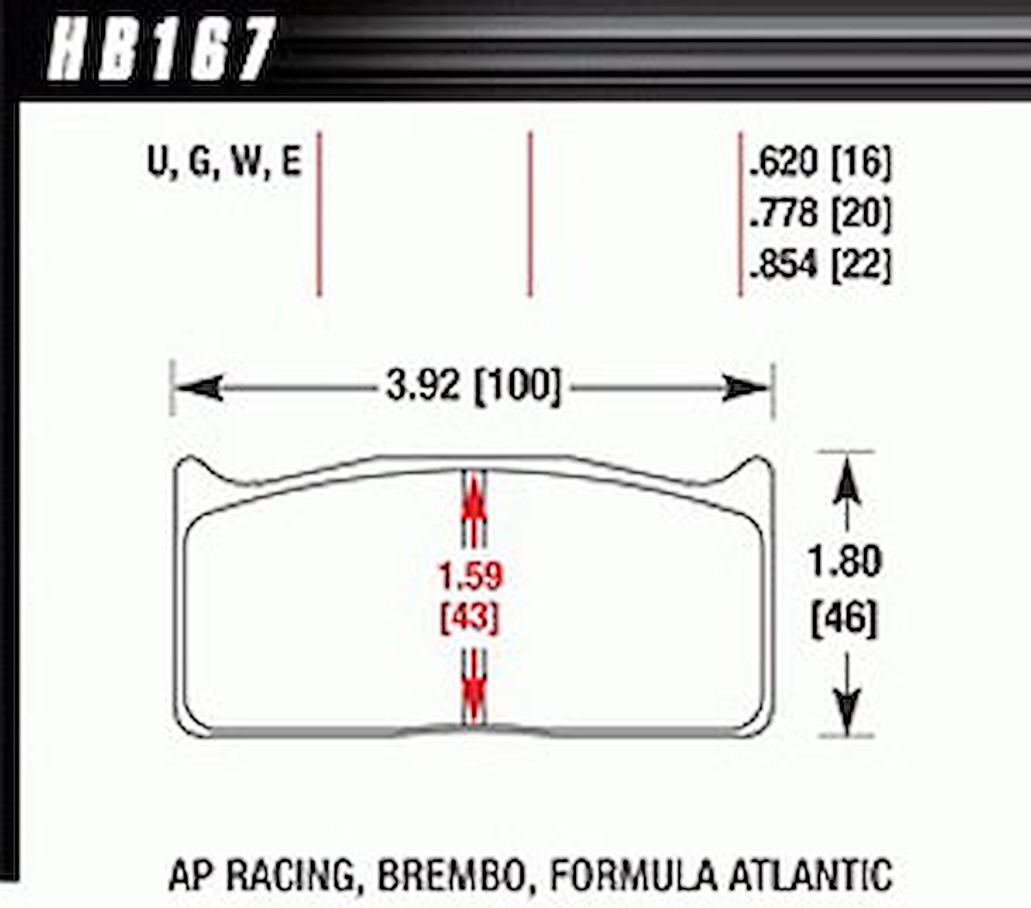 DTC-70 PADS AP Racing Alcon Brembo