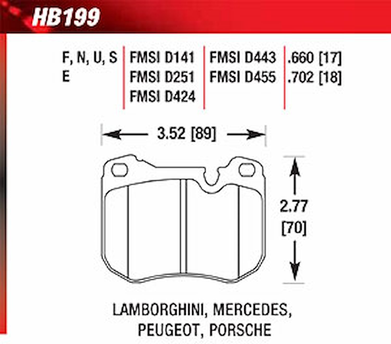 Blue 9012 Disk Brake Pads Porsche 924, 928, 944