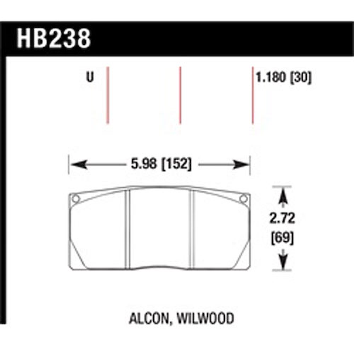 DTC-70 PADS Wilwood Alcon