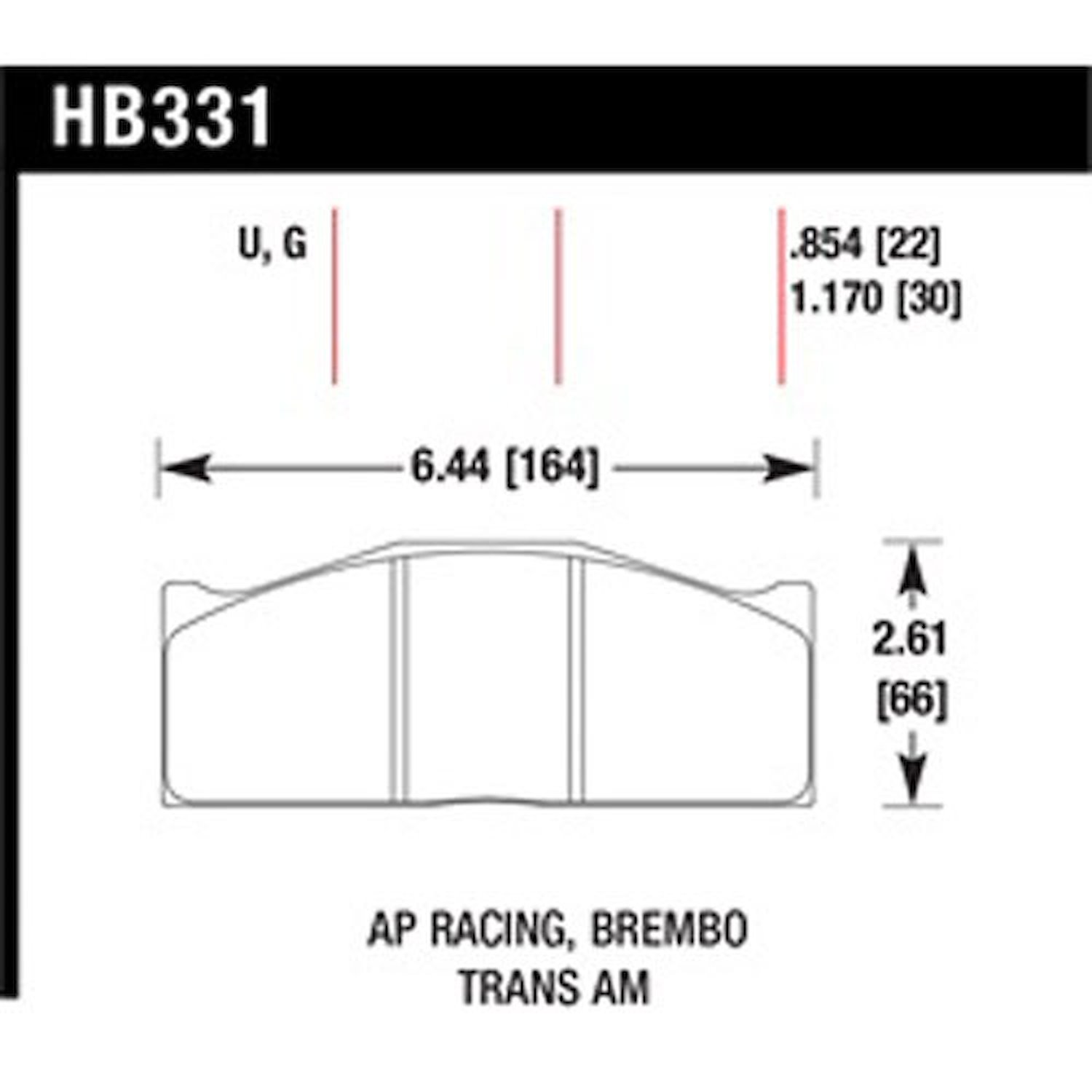 DTC-70 PADS AP Racing Brembo