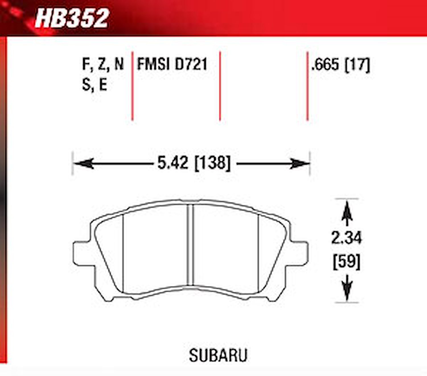 Blue 9012 Disk Brake Pads for Subaru Forester, Impreza, Legacy, Toyota