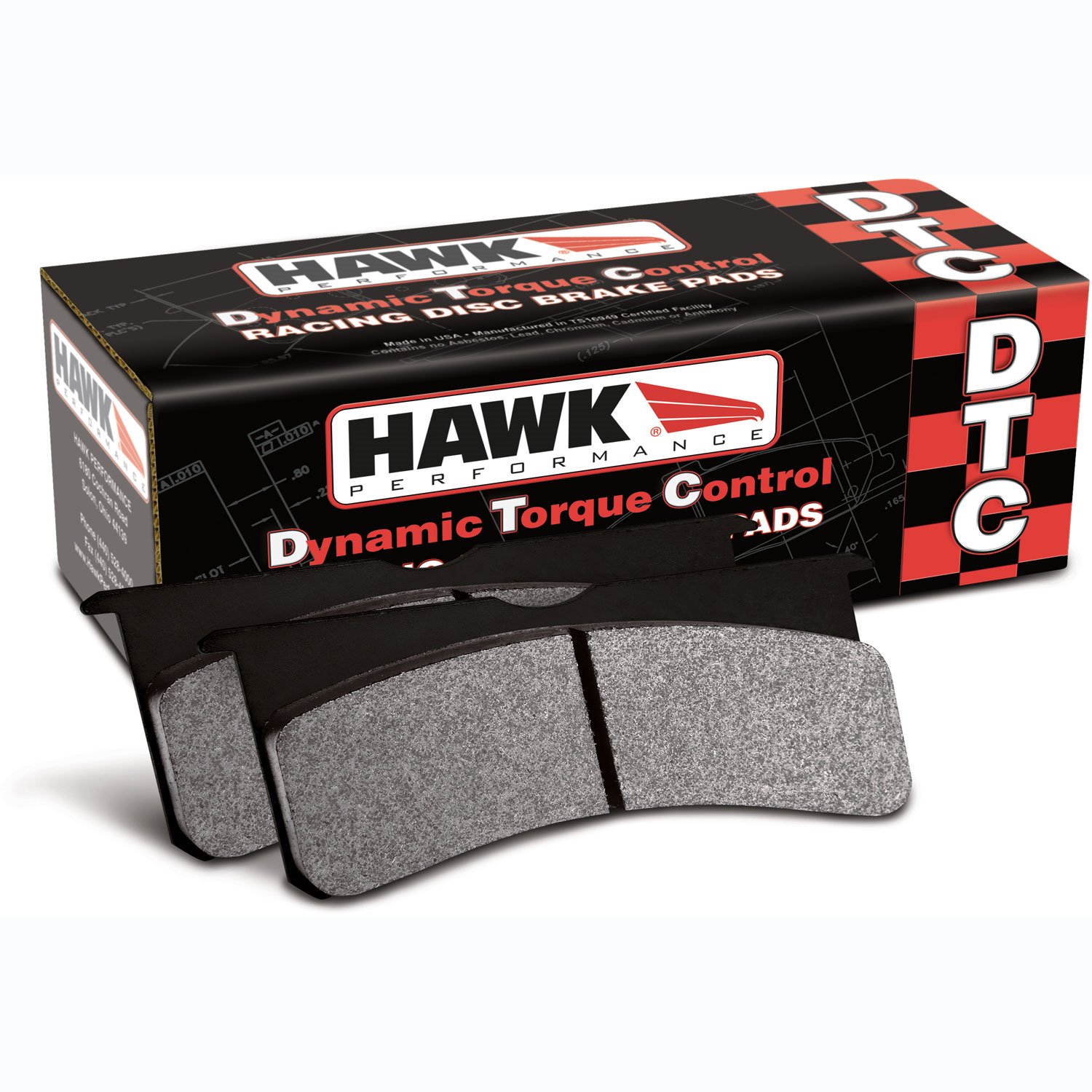 Disc Brake Pad DTC-30 w/0.610 Thickness