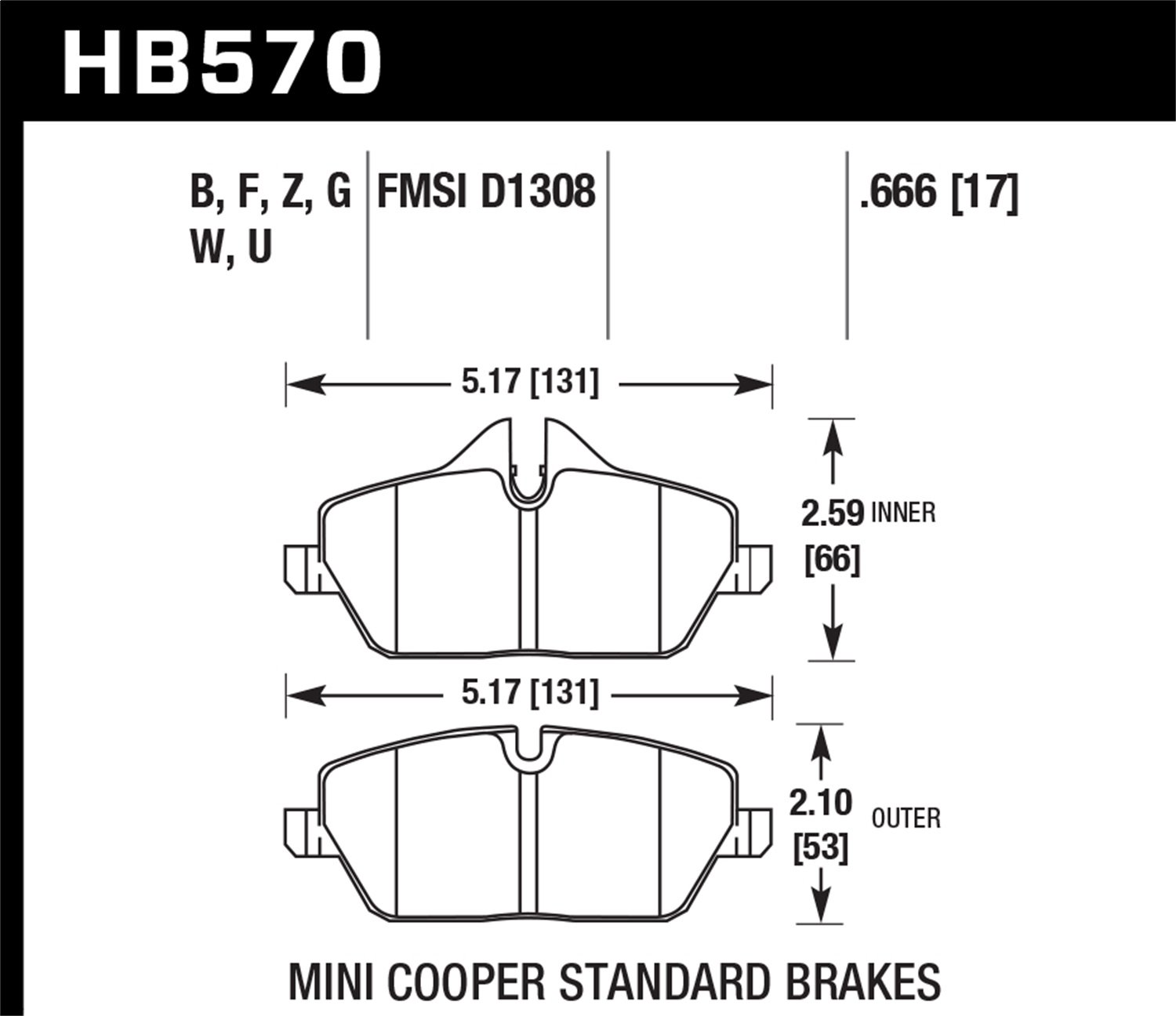 HPS 5.0 BRAKE PADS