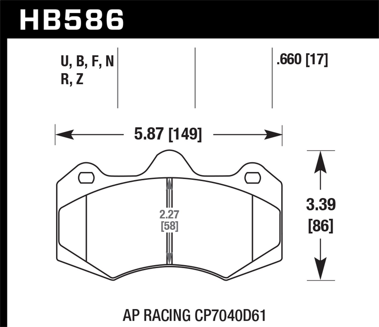 DTC-80 BRAKE PADS AP Racing