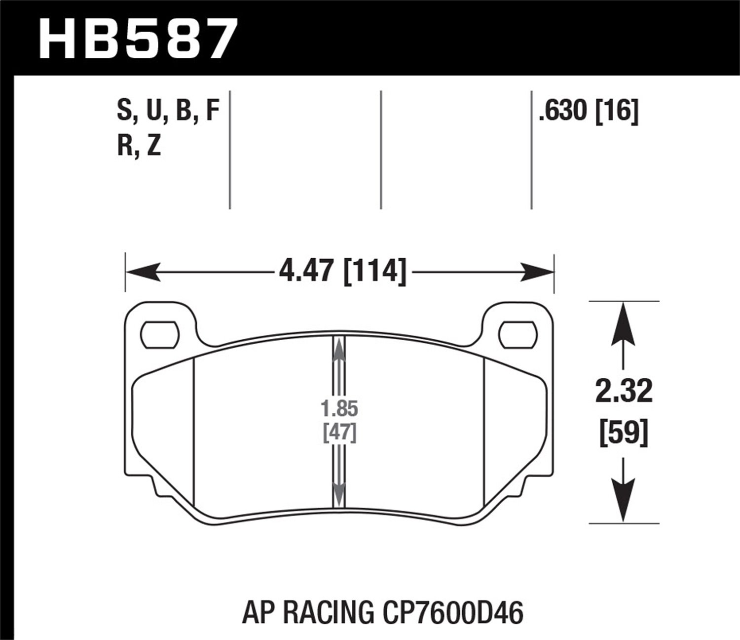 ER-1 BRAKE PADS