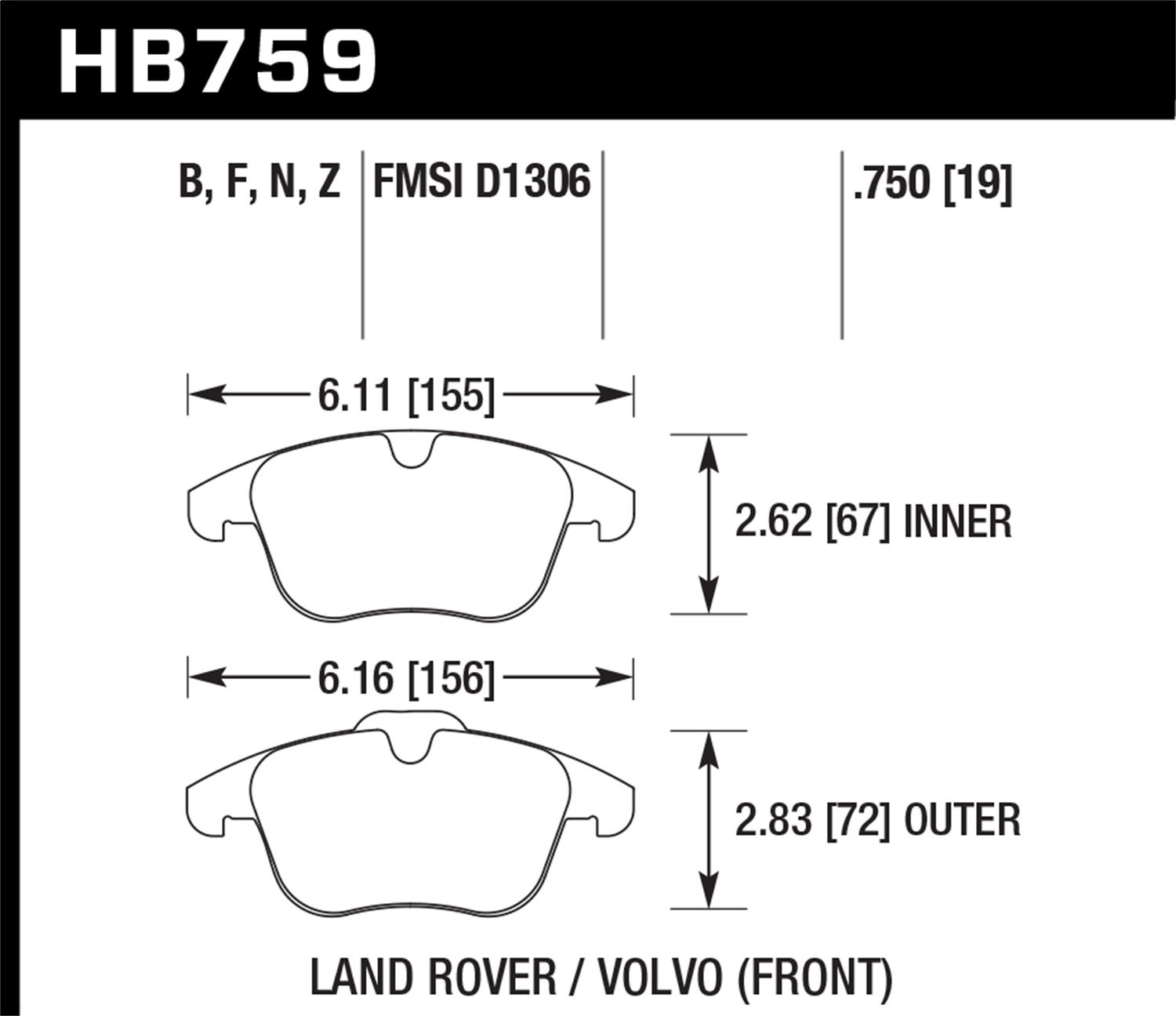 HPS BRAKE PADS